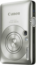 Canon Digital IXUS 100 IS Digitalkamera (12 MP, 2,5 Zoll, 6,4 cm, 18,4 mm, Silber