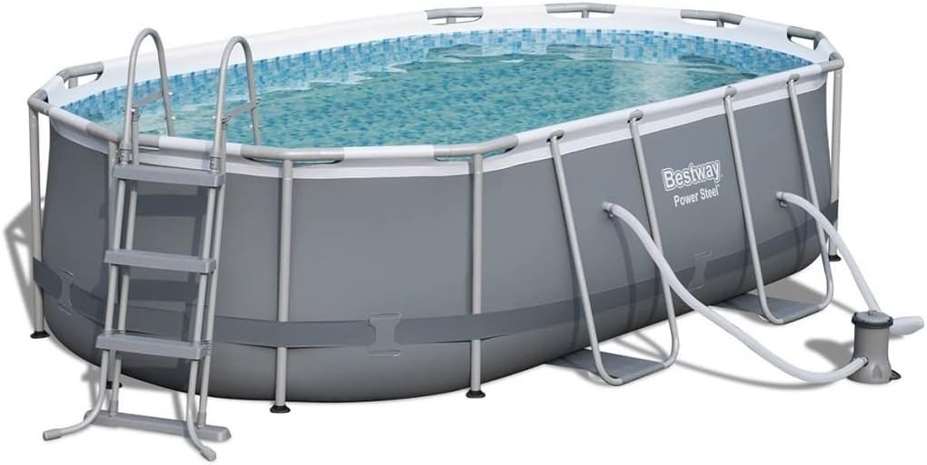 Bestway Power Steel Frame Pool Set, 4,27 m, 2,50 m, 1,00 m, 5,1 cm, 100.3 cm, 7.250 l