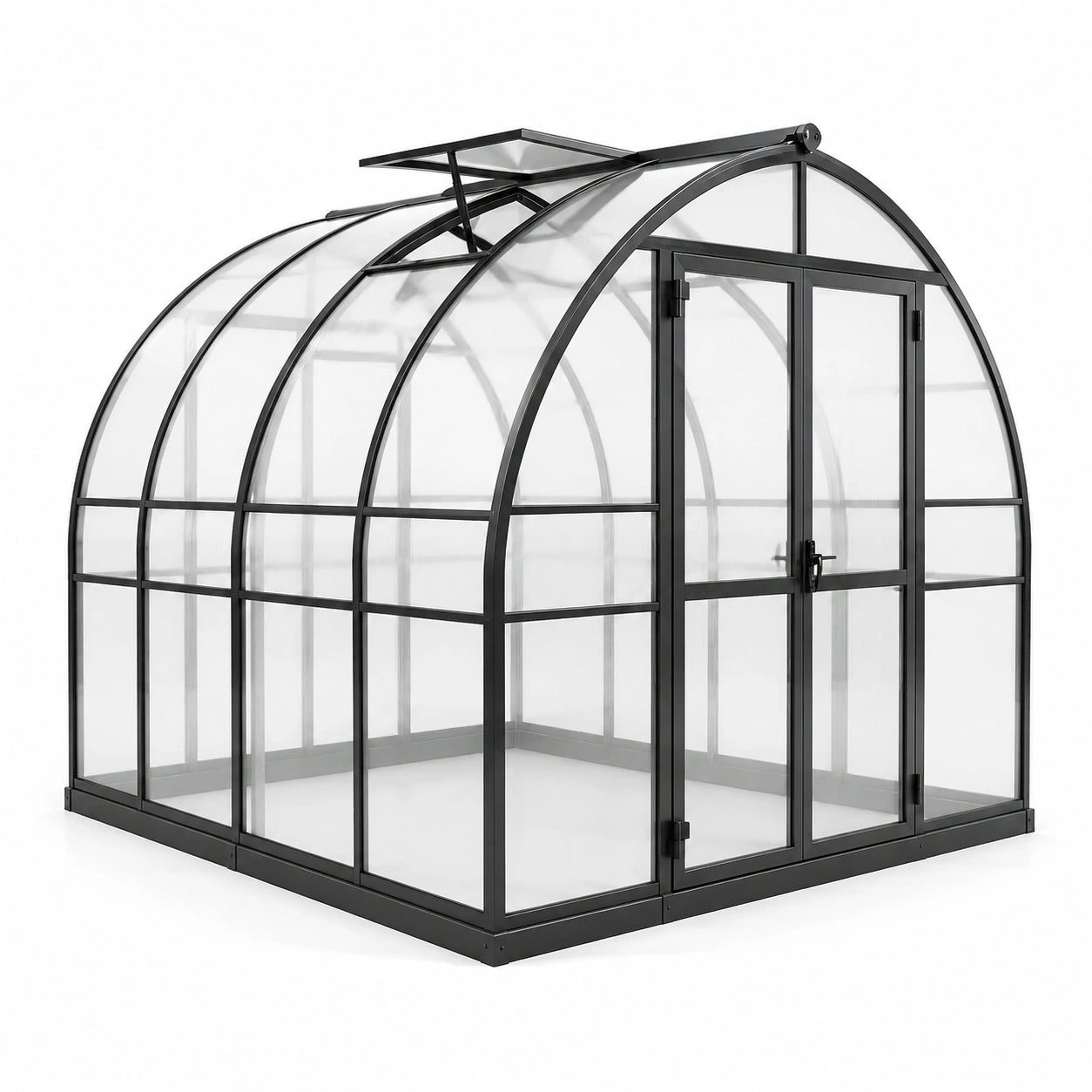 Gewächshaus aus Aluminium und Polycarbonat 250x200x200 cm