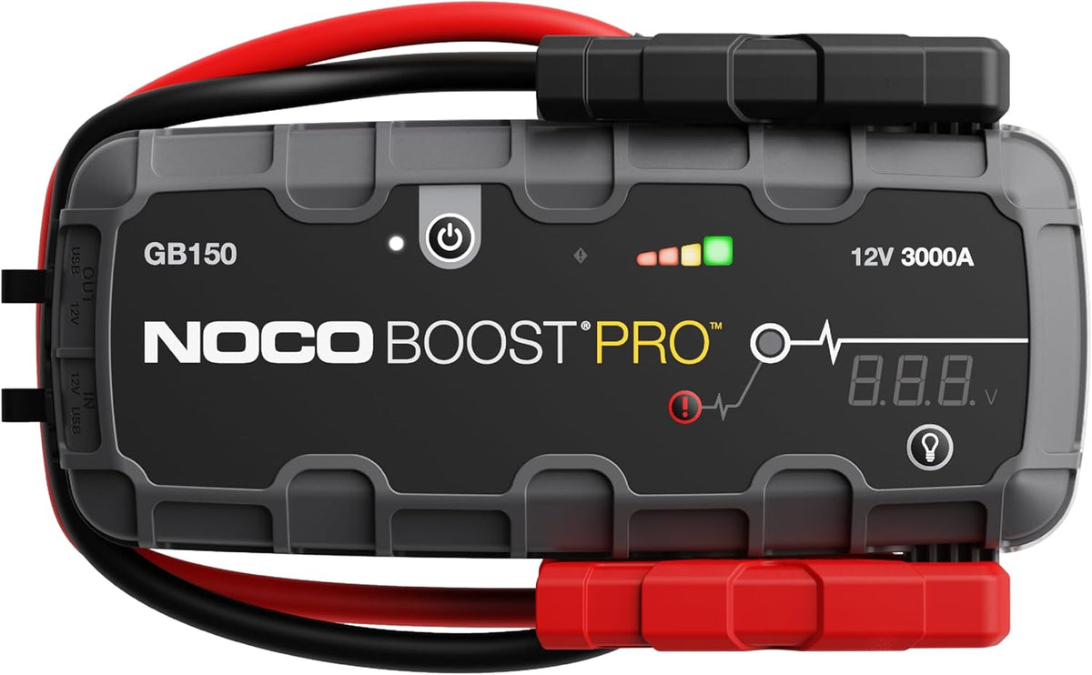 NOCO Boost GB150: 3000A UltraSafe Starthilfe Powerbank, LED-TASCHENLAMPE, 9,0 l, 7,0 l, 12 V, 7 Stunden, 3,4 kg, IP65