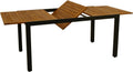 DEGAMO Gartentisch Ausziehtisch Milos 150/200 × 90 cm, Esstisch, 100 cm, 25 mm, Aluminium