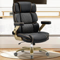 Bürostuhl extra groß Hellove, 5D Armlehnen, 230 kg, Ergonomischer Chefsessel aus Leder mit Komfortsitz, Großer Drehstuhl für Home Büro, Hoher Rücken