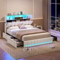 KIMENICH Bett 140 × 200 cm, Doppelbett, Matratze, APP, LED