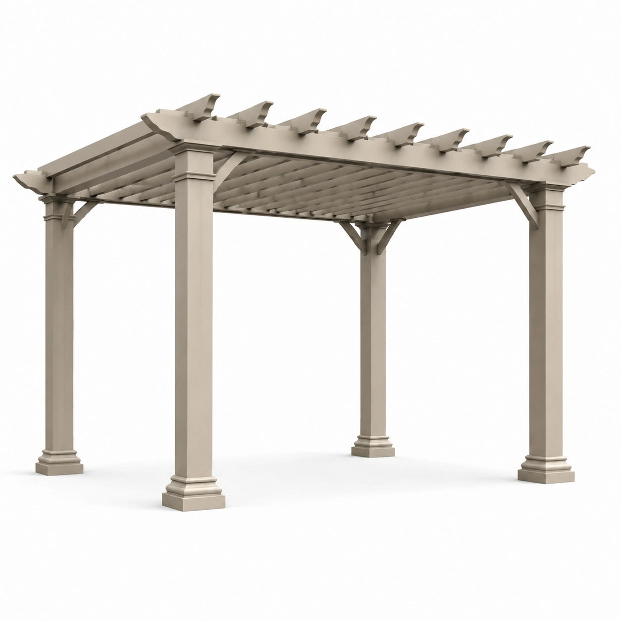Pergola Aluminium Beige 300x300x240cm