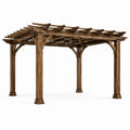 Pergola aus Kiefernholz 300cm x 400cm Braun