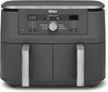 Ninja Dual Zone Digital Air Fryer, Heißluftfritteuse, 68 l, 71 l, 1,4 kg, 2 kg, 32,5 cm, 41,5 cm, Grau