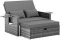 Amopatio Rattan Gartenlounge Outdoor Set, Gartensofa, 200 kg, 150 kg, 7 cm