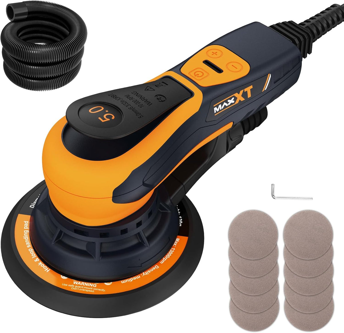 Bürstenlose MAXXT Elektroschleifer 150 mm, Praktisch, 350 W, 83 dB, 5,0 mm, 1,27 kg