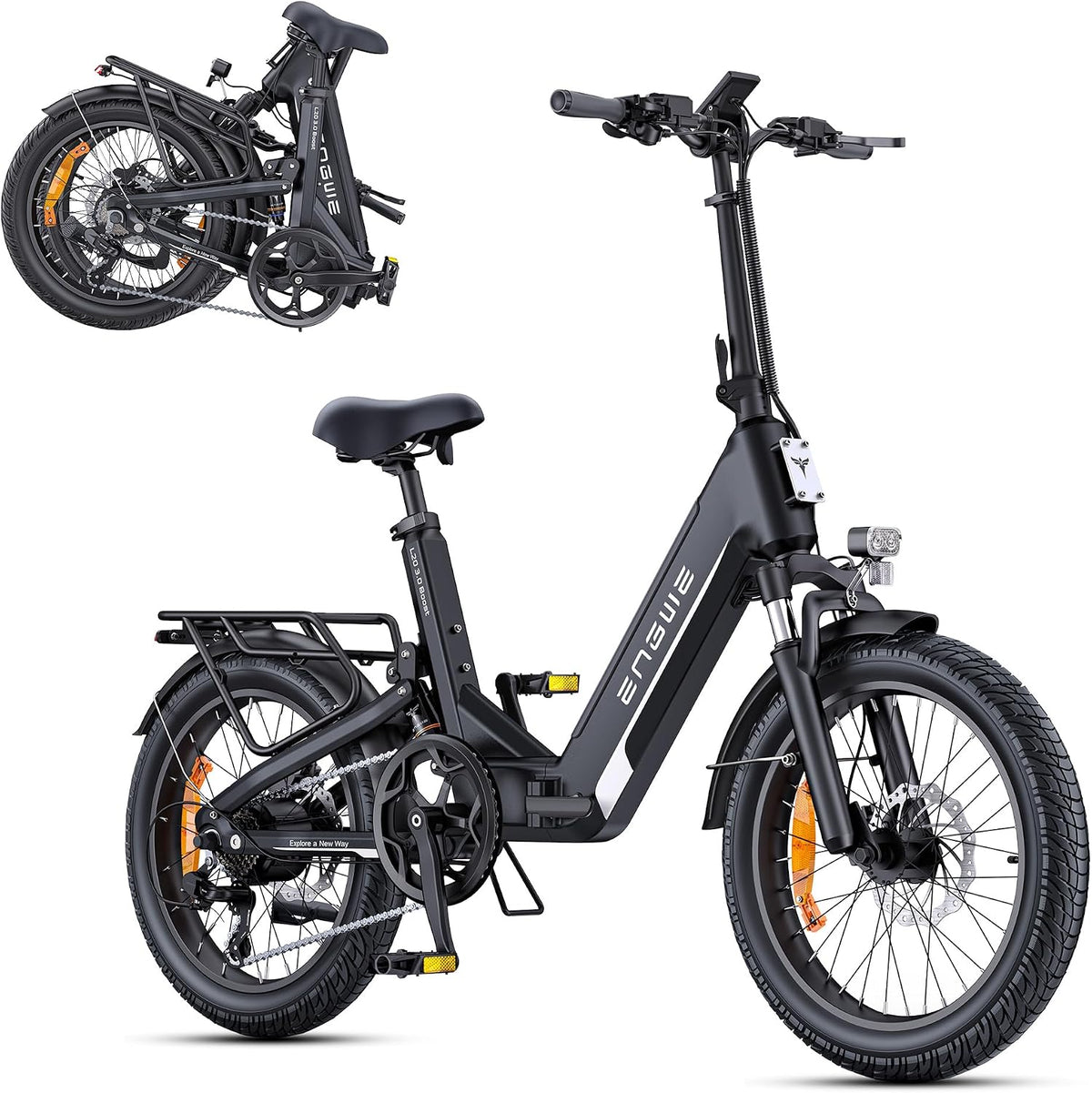 ENGWE L20 3.0 Boost Elektrofahrrad, Outdoor, 48 V, 13,5 Ah, 250 W, 3,0 Zoll, 2 Stunden, Schnellladegerät