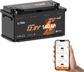 LiTime LiFePO4 12 V 140 AH H190 Bluetooth Lithium Batterie, Starterbatterie, Kaffeemaschine, Wohnmobil, 0 °C, 20 °C, 28,67 kWh, IP65