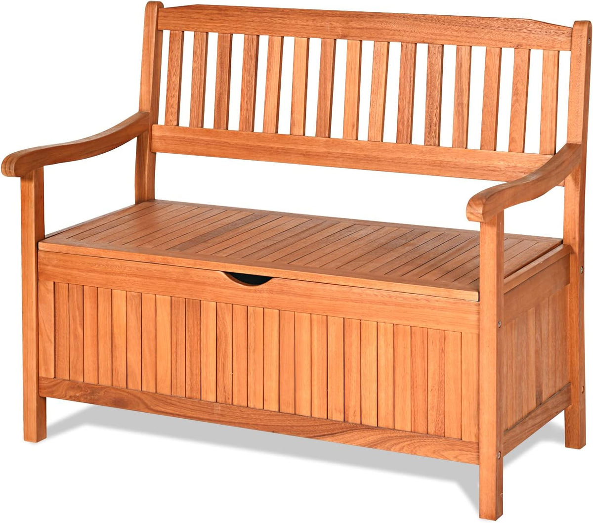 GOPLUS Gartenbank mit Stauraum, Outdoor, 360 kg