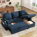 DURASPACE Schlafsofa Ausziehbar 2 in 1 Sektional Couches Schlafcouch mit Lagerung, Bett, Ecksofa