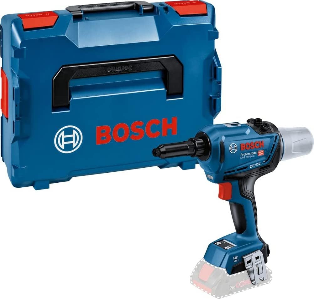 Bosch Professional 18 System Akku Nietpistole GRG Druckluftpistol, einer konstanten Zugkraft von 16, 18 V, App-Steuerung, Hublänge 25 mm