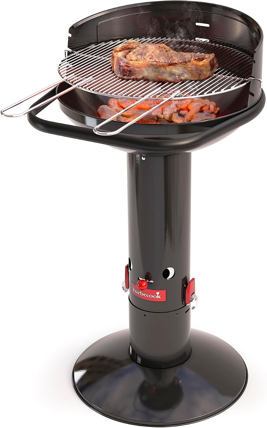 Barbecook Loewy 50 Holzkohlegrill BBQ mit Windschutz, 99 cm, 47,5 cm