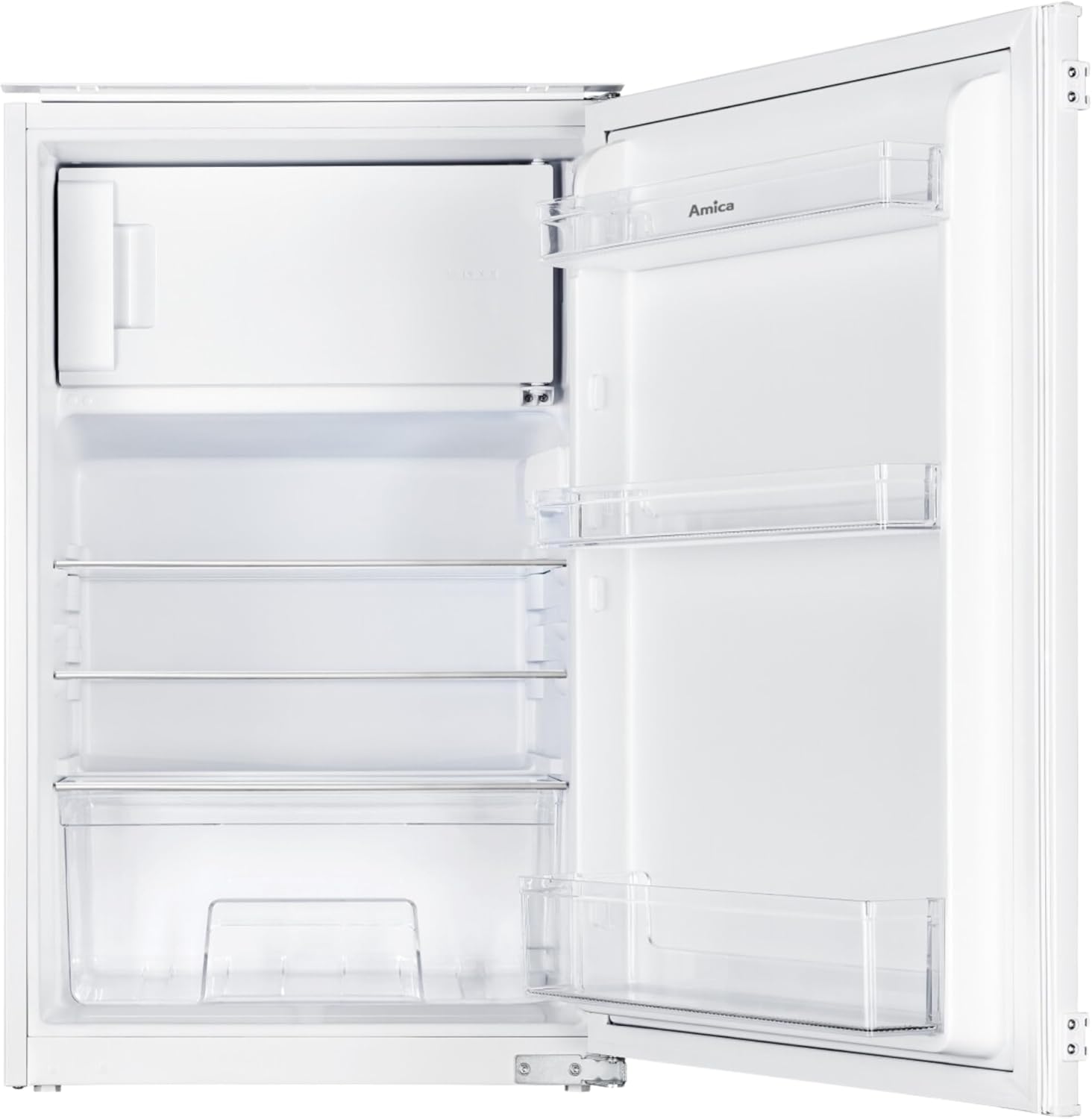 Amica Einbau Kühlschrank, Kuehlschrank, Gefrierschrank, 88 cm, LED, Elektronische Steuerung