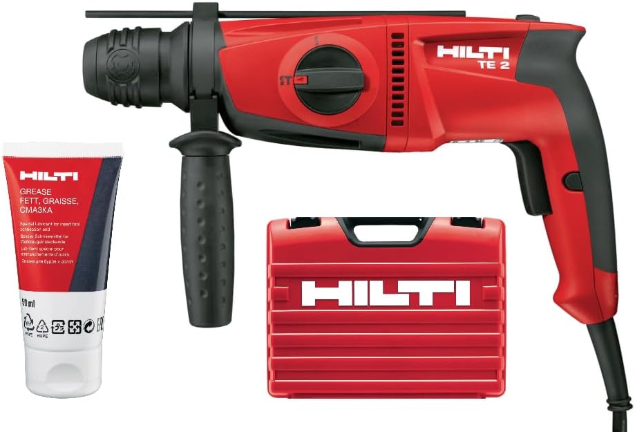Hilti 228080 Kompakter Bohrhammer TE 2 230 V (650 W, Schrauber, 4-22 mm, Kunststoff