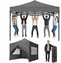 Aoxun Faltpavillon 3 × 3 m Wasserdicht Stabil, Gartenzelt, 2000 mm, 10 Minuten