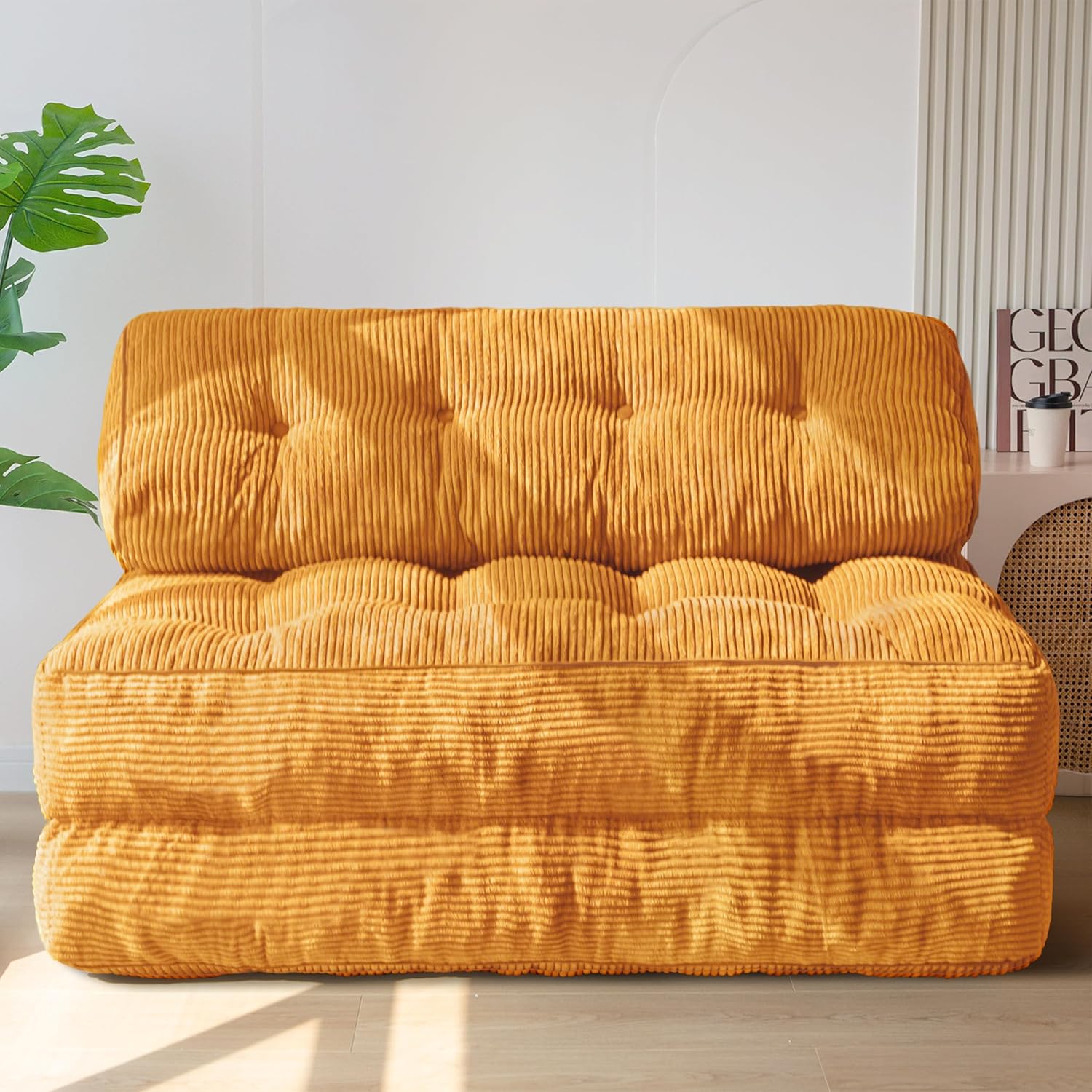 MAXYOYO Faltbares Schlafsofa umwandelbarer Schlafsessel mit Kissen, Sofa-Bett, Klappsofa, 190 cm, 48 Stunden