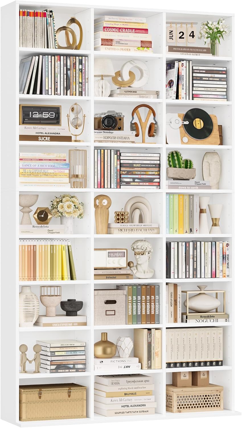 FirFurd 190 cm Bücherregal CD Regal Bücherschrank, Aktenschrank