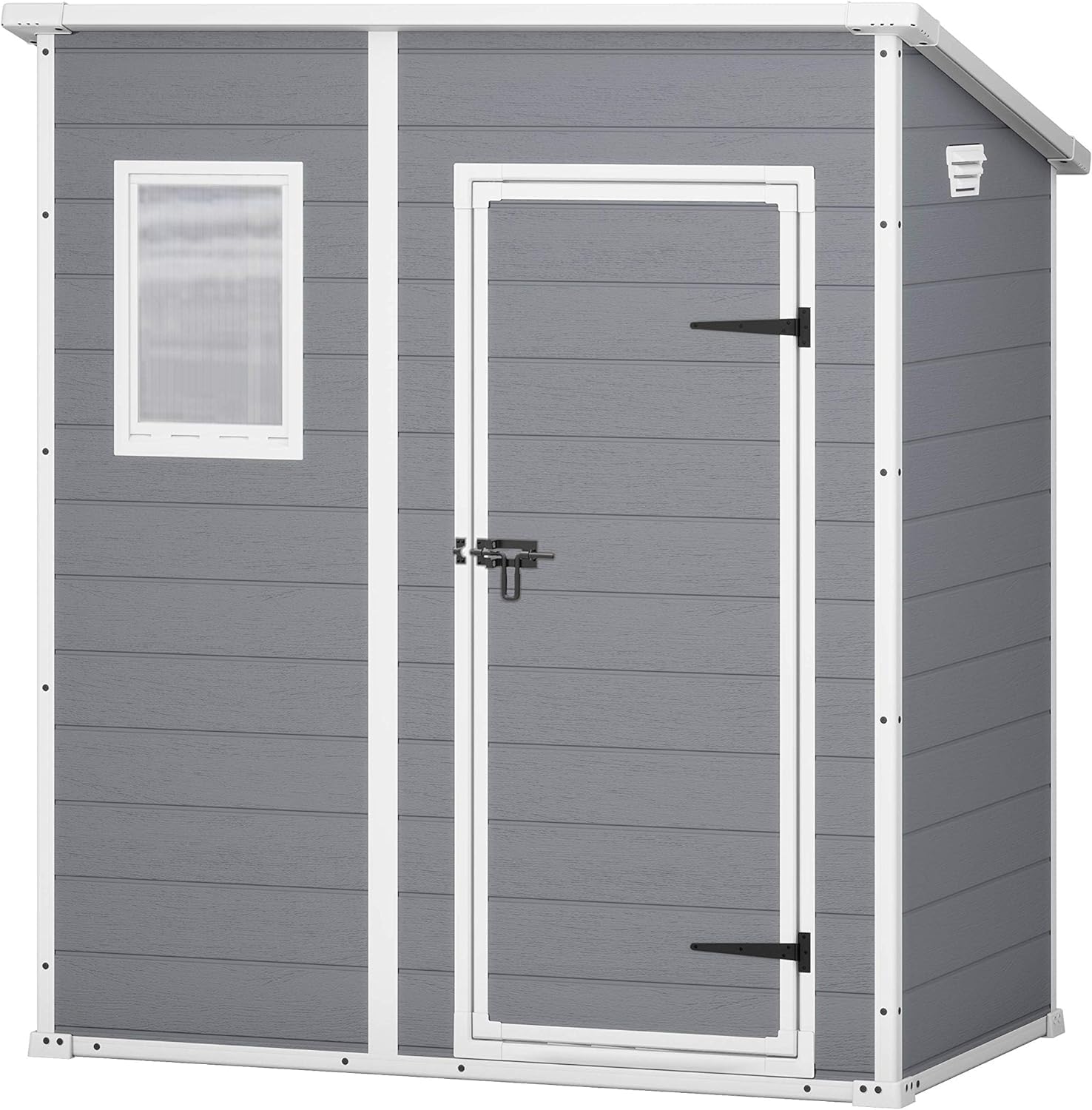 Keter Manor Pent 6 × 4 Gartenhaus wetterfest, Praktisch, Kunststoff