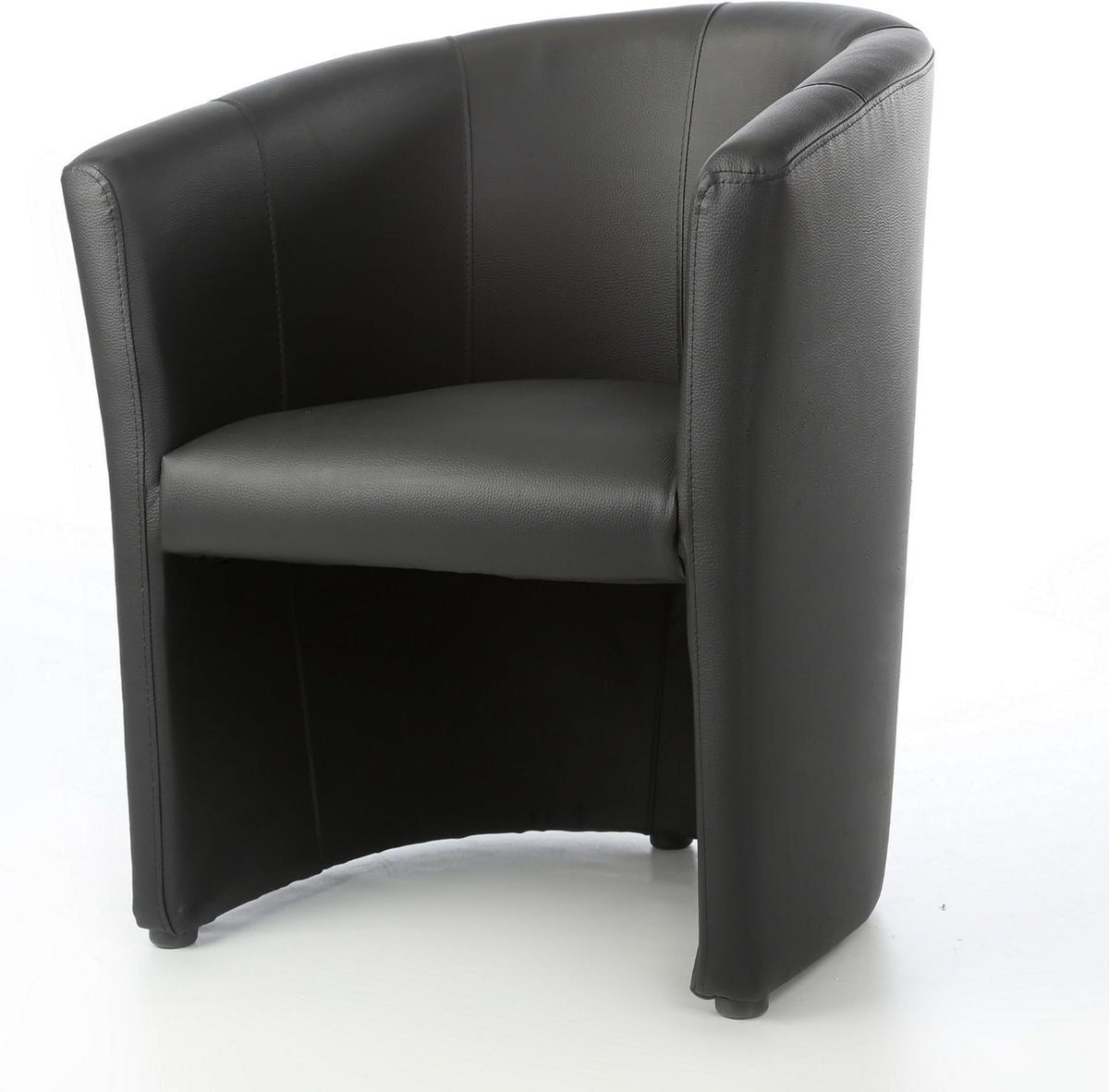 Design Cocktailsessel, Clubsessel, Loungesessel, Büro, 60 cm, 68 cm, 44 cm, Schwarz