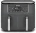 Ninja Dual Zone Digital Air Fryer, Heißluftfritteuse, 68 l, 71 l, 1,6 kg, 31,5 cm, 38 cm, Grau
