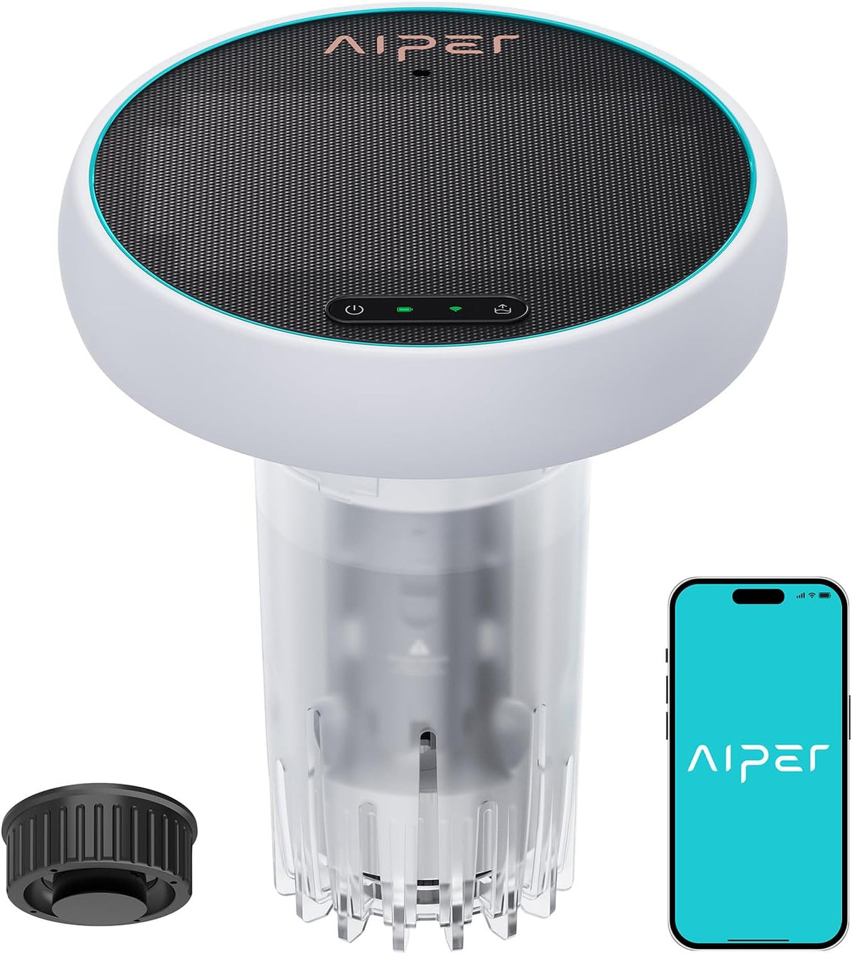 AIPER HydroComm Pro Pool Wassertester Digital, Automatisch, Monitor, Bluetooth, WLAN, App