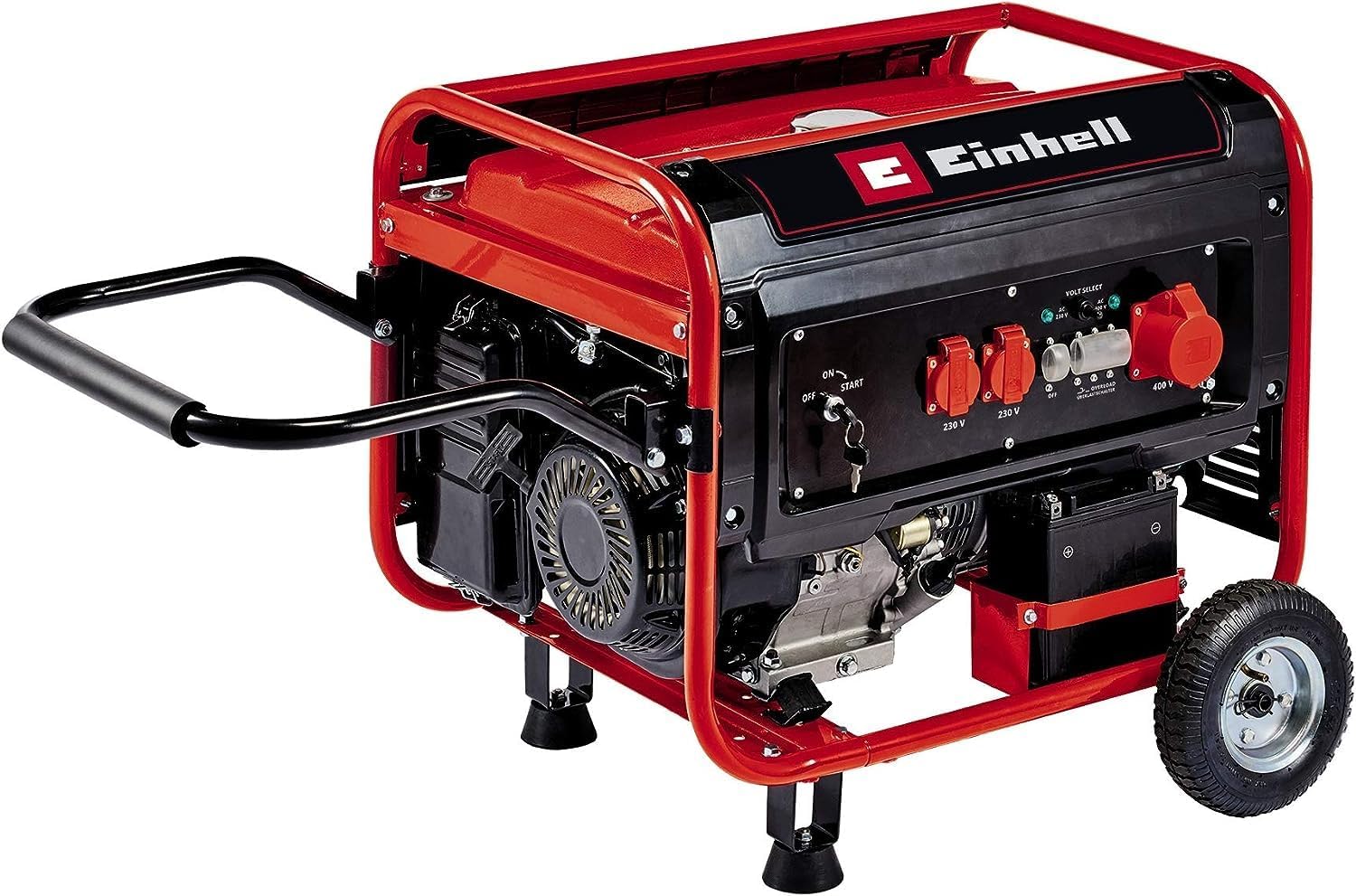 Einhell Stromerzeuger (Benzin) TC-PG 55/E5 (5500 W Maximalleistung, Starterbatterie, 230 V, 3.000 W, 3.300 W, 400 V, 25 l, 96 dB