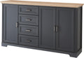 Stella Trading JASMIN Sideboard in Graphit, Schrank, 41 cm
