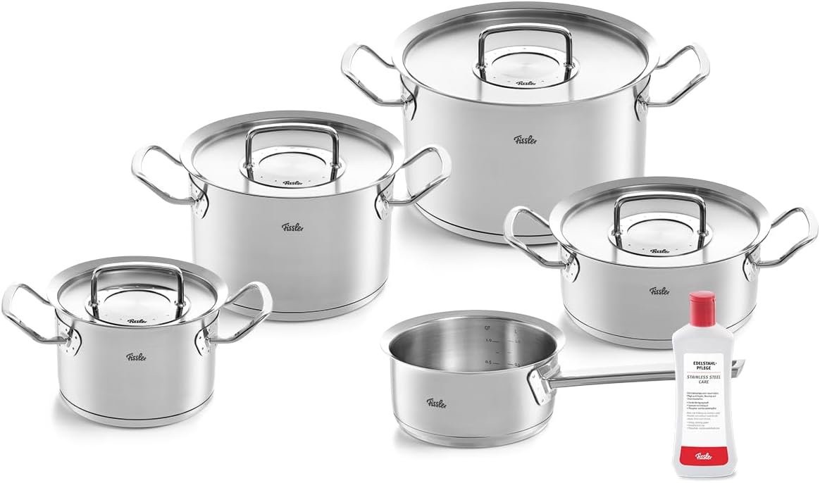 Fissler Original-Profi Collection/Edelstahl-Kochtopfset, 20,24 cm, 16 cm, 230 °C