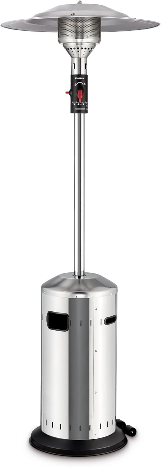 Enders Terrassenheizer Elegance Eco Green 2.0,6 kW, 38 Stunden, 11 kg, Edelstahl
