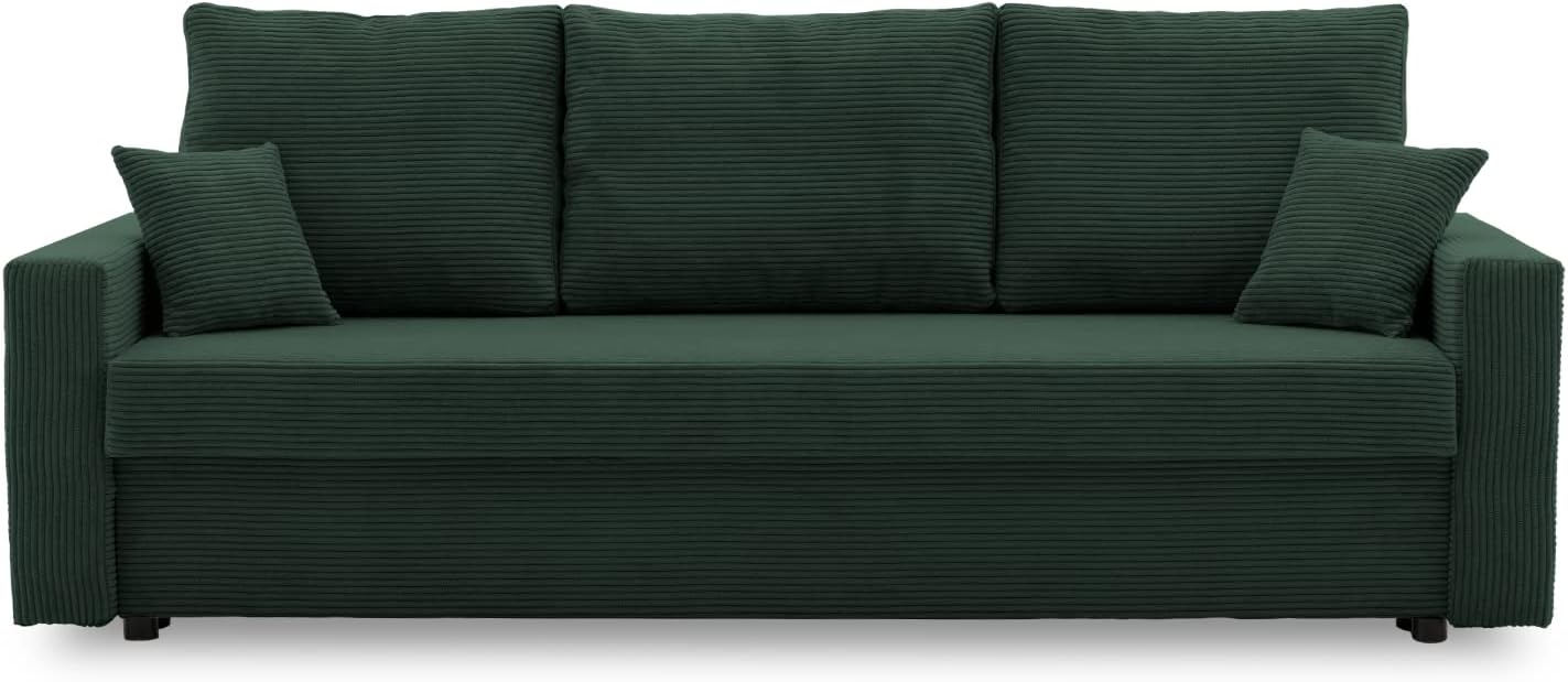 Sofa Couch Aikido 223 90 Generic, Stoff POSO (POSO 014), schlaffunktion, Farben zur Auswahl, modernen Couch, Moderner Cordstoff, Bettkasten