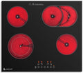 AMZCHEF Glaskeramikkochfeld 4 Platten 7200 W, Einbaukochfeld, 2200 W, 60 cm, 24 Stunden, Edelstahl