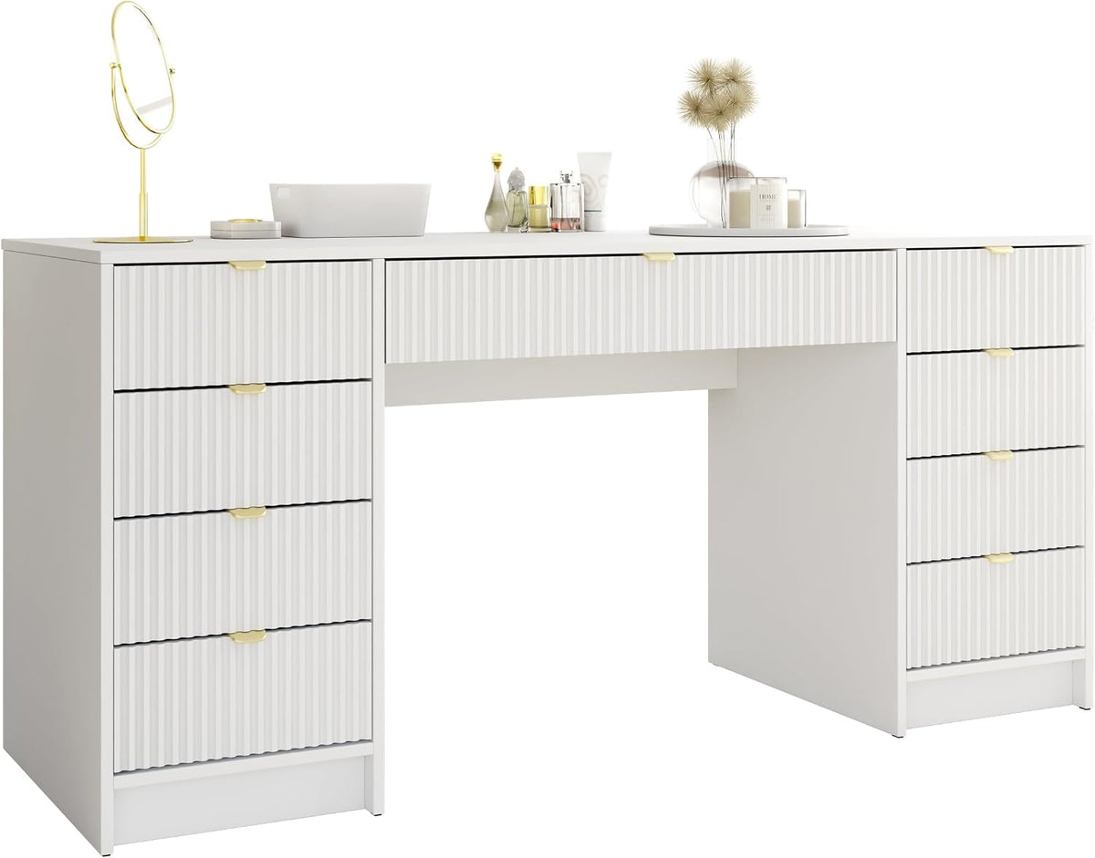 Mirjan24 Schreibtisch Tireno Bis, Schülerschreibtisch, Computertisch, 154 cm, 76 cm, 55 cm, 16 mm