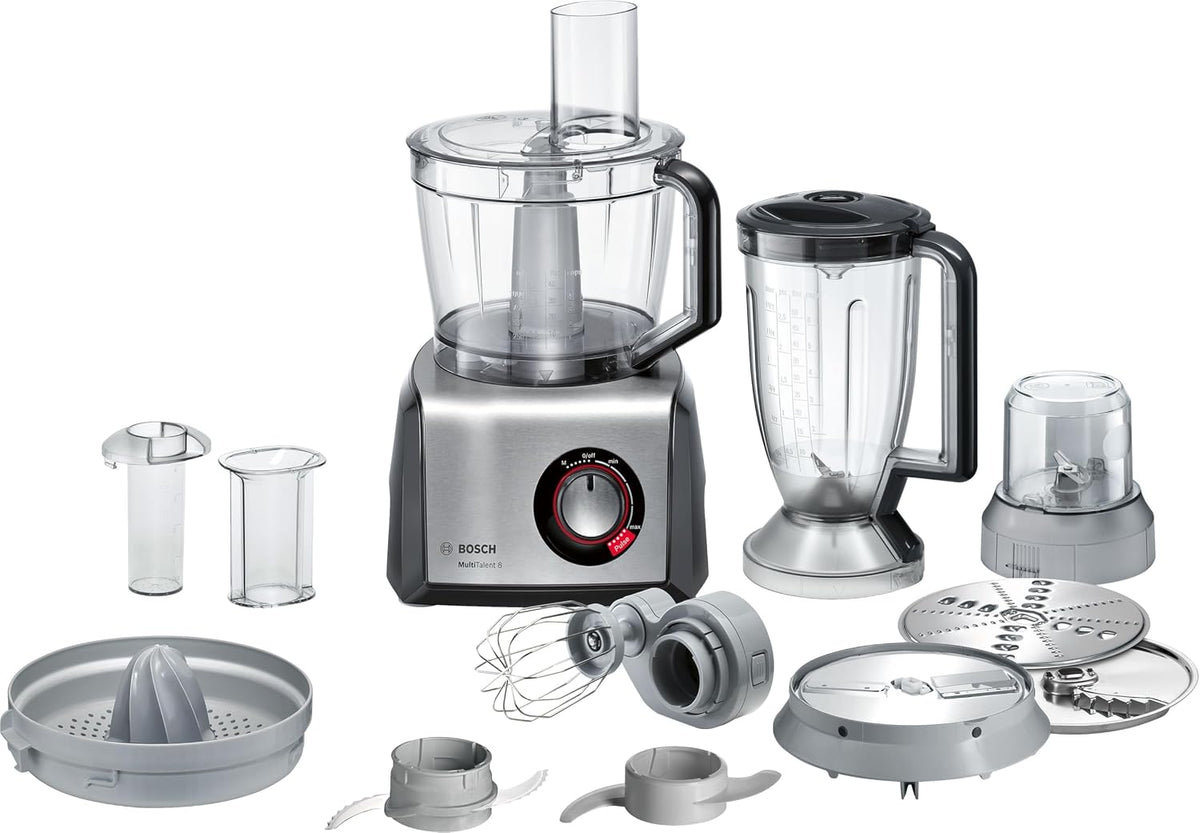 Bosch Kompakt-Küchenmaschine MultiTalent 8,50+ Funktionen, Automatisch, Mixer, 39.0 l, 40.2 W, 2,37 kg, Kunststoff, Schwarz