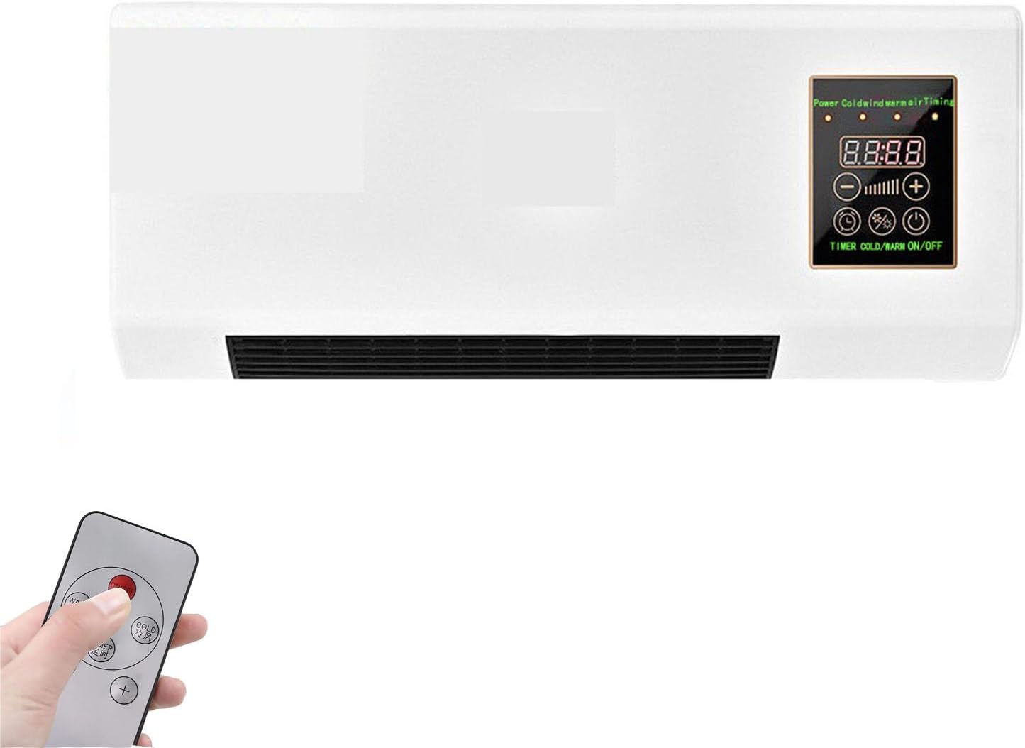 Generic Klimaanlage Mobile Klimaanlage, 2-in-1 Heizen/Kühlen, Abmessungen: 55 × 24 × 12 cm, 1800W, Fernbedienung, Für Büro & Zuhause, Energiesparend