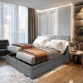 TRADA Boxspringbett ADÈLE 140 × 200 cm, Doppelbett, Punktelastisch, Schlafzimmer
