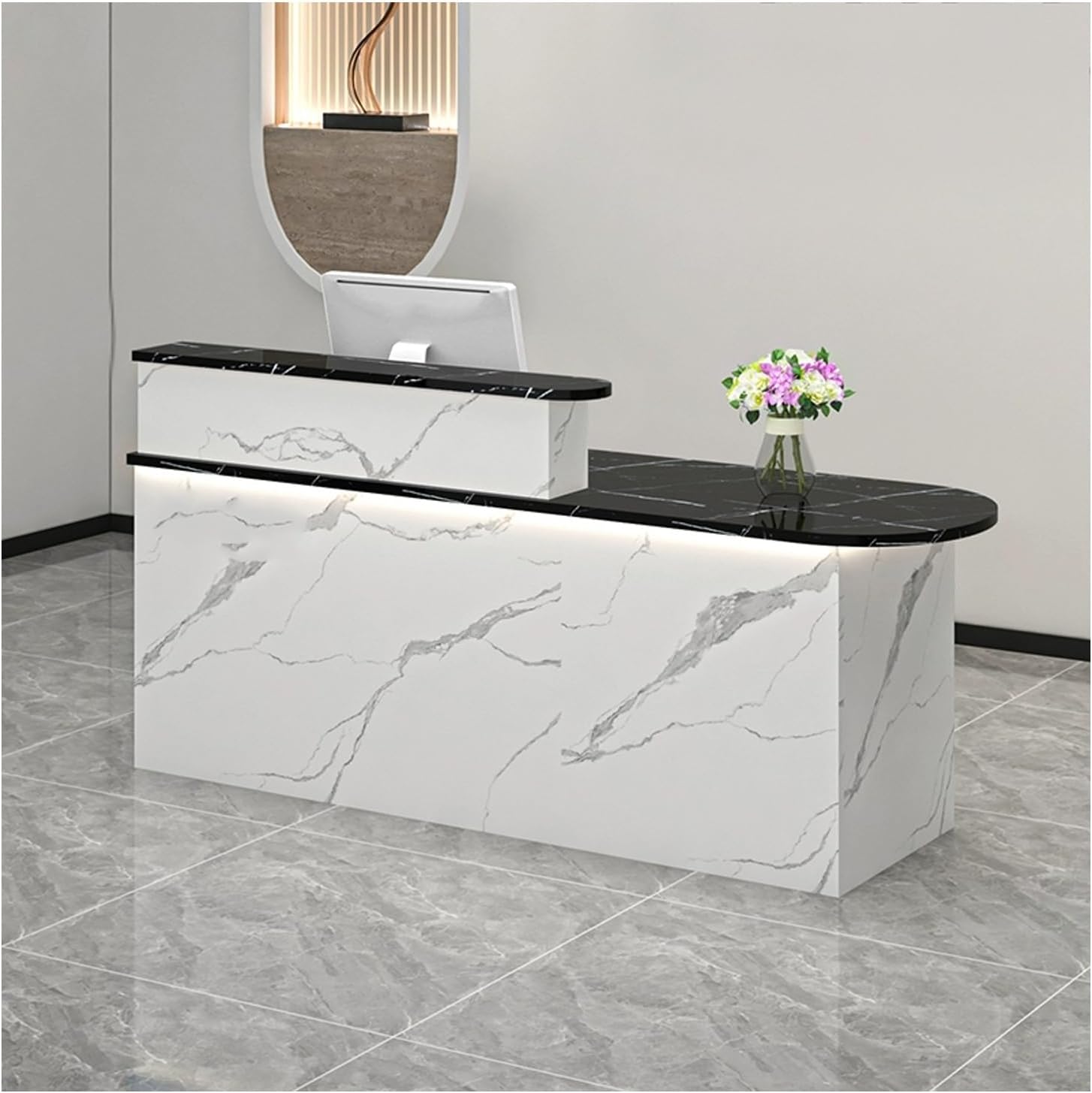 Generisch Rezeption, Präsentationstisch, Büro-Spindtisch, 55 cm