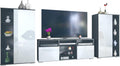 Vladon Wohnwand Davos, TV-Schrank, Fernsehschrank, 35 cm, 34 cm, 31,5 cm