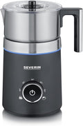 SEVERIN SPUMA 700 Induktions-Milchaufschäumer, 45–65 °C, 700 ml, LED, Edelstahl, Schwarz