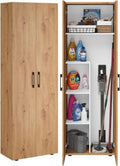 Bellamio Apol Besenschrank, Staubsauger, Mehrzweckschrank, Büro, 60 cm