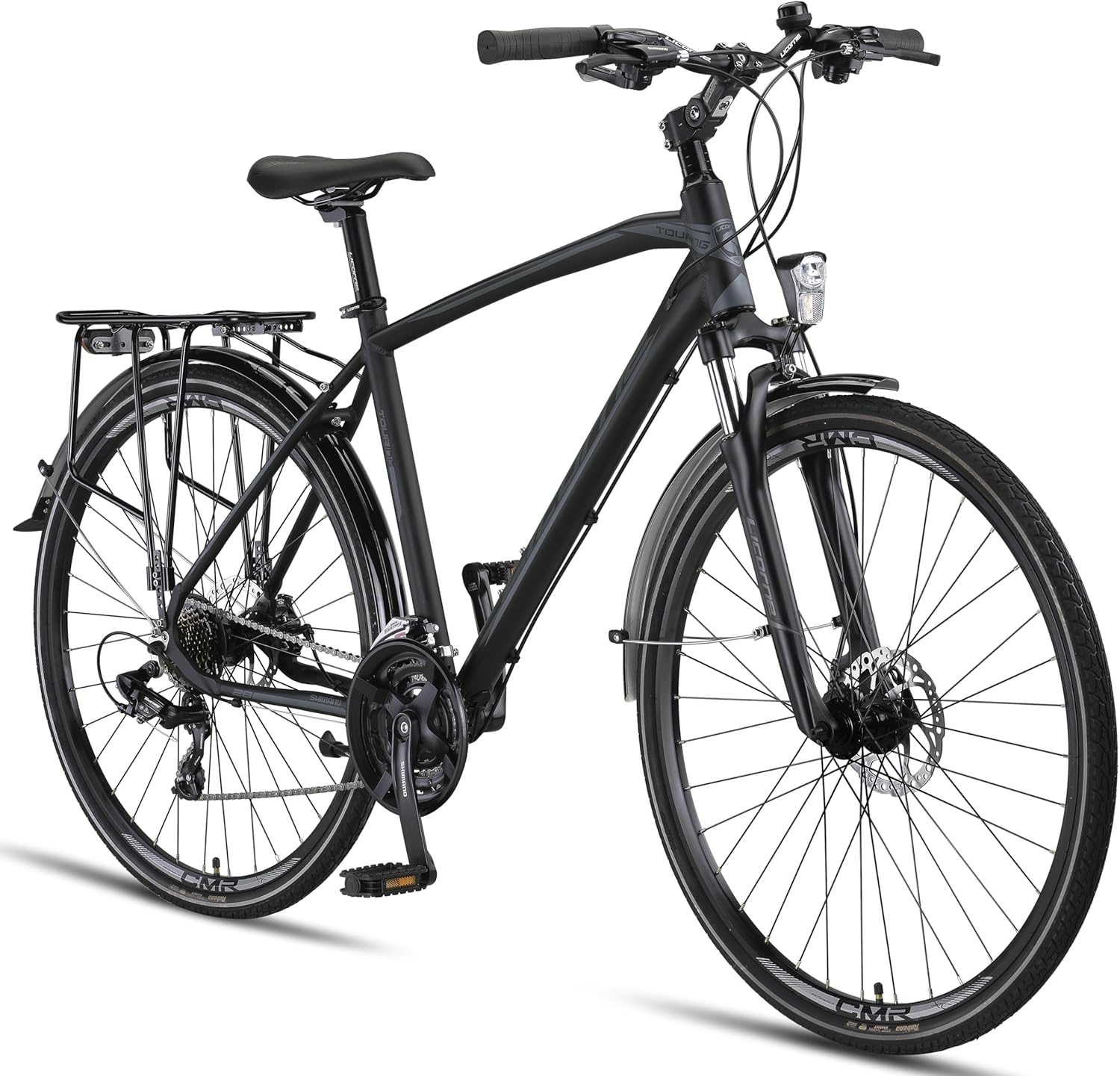 Licorne Bike Premium Touring Trekking Bike in 28 Zoll Aluminium Scheibenbremse Fahrrad