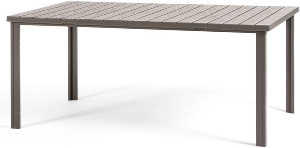 SIEDITI FUORI E DENTRO Gartentisch 180 × 90 cm, Praktisch, Terrassentisch, Outdoor, 15 kg