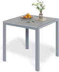 LIFERUN Gartentisch Aluminium, Balkontisch, Terrassentisch, 72 cm, 45 cm, 75 cm
