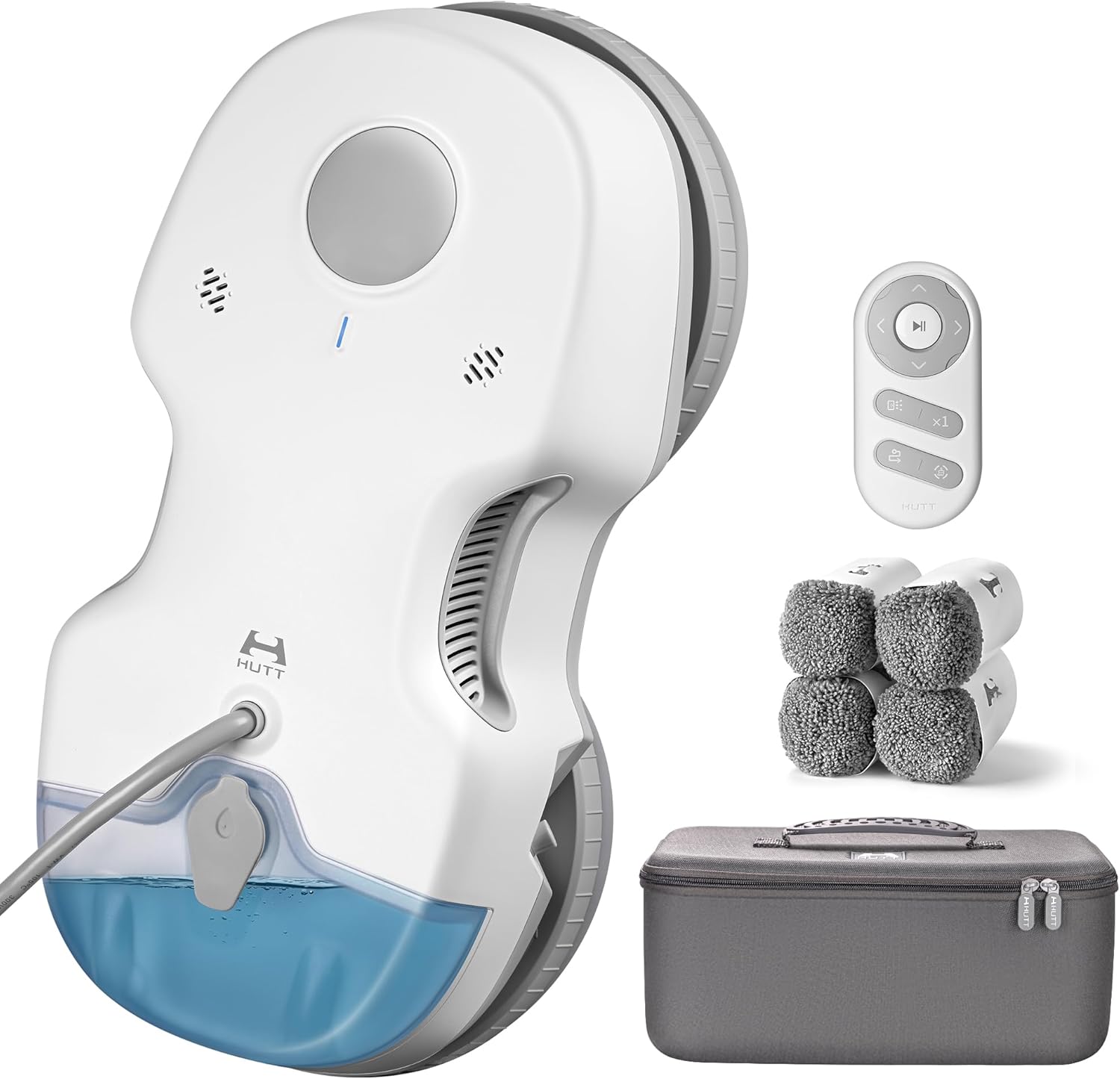HUTT S7 Fensterputzroboter mit aktiver Sprühfunktion, Automatisch, 3 Stunden, 8,9 cm, 1 kg, 90 W, 24 V, 73 dB