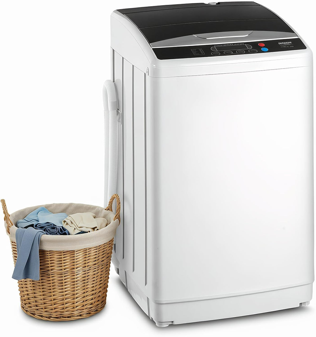 ROVSUN Waschmaschine Toplader 7 KG, 5 kg, 60 dB, 70 dB