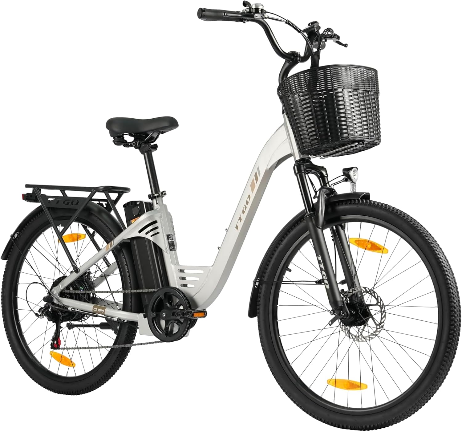 Ttgo E Bike 26 Zoll, Elektrofahrrad, 36 V, 18 Ah, 250 W, 25 km/h, 117 cm