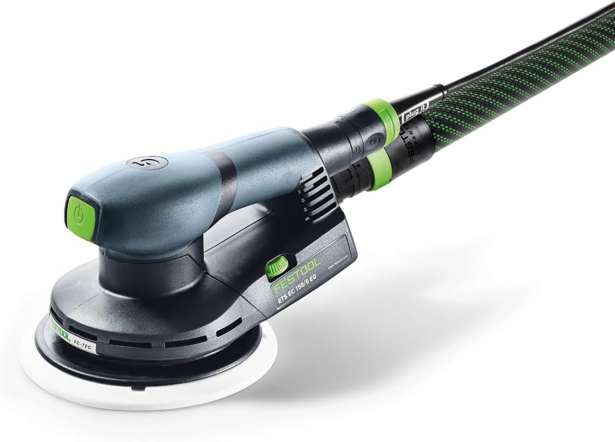 Festool Exzenterschleifer ETS EC 150/5 EQ-Plus (mit Schleifteller Ø 150 mm, 1,2 kg, 400 W, 5.00 mm, 150.00 mm, 27 mm, 4.00 m