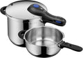 WMF Perfect Plus One Pot Schnellkochtopf Set Induktion 2-teilig, Aromatisch, 6,5 l, 22 cm, 3 l, 110 °C, 119 °C, Edelstahl