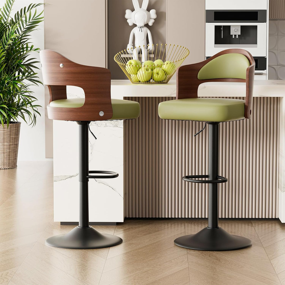 Hawthyhome Barhocker 2er Set Barstuhl, Drehstuhl